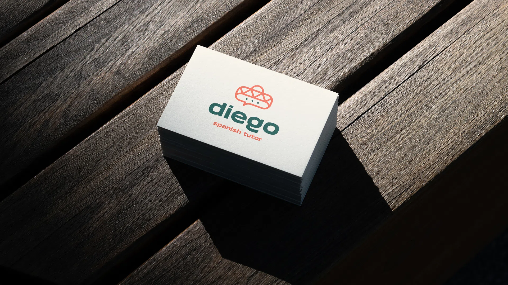 Diego — cartão branco