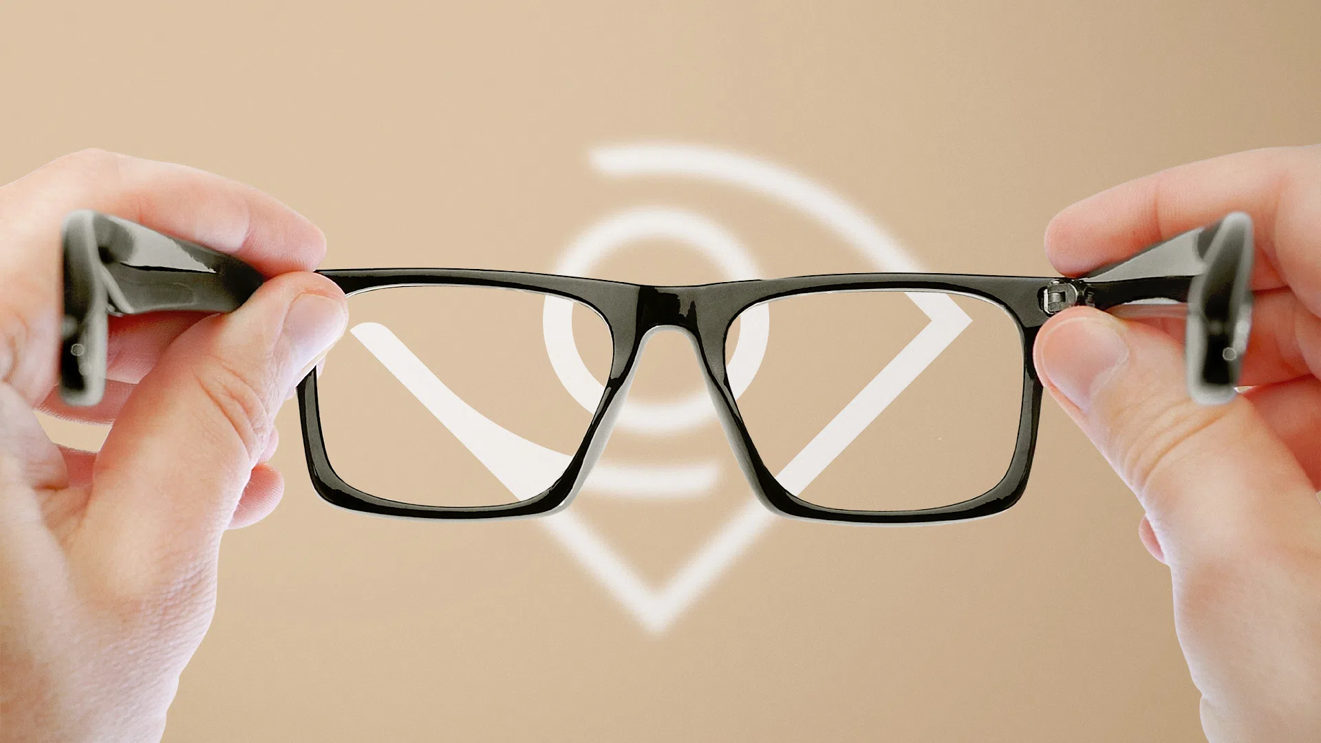 Med Visio — óculos com símbolo projetado